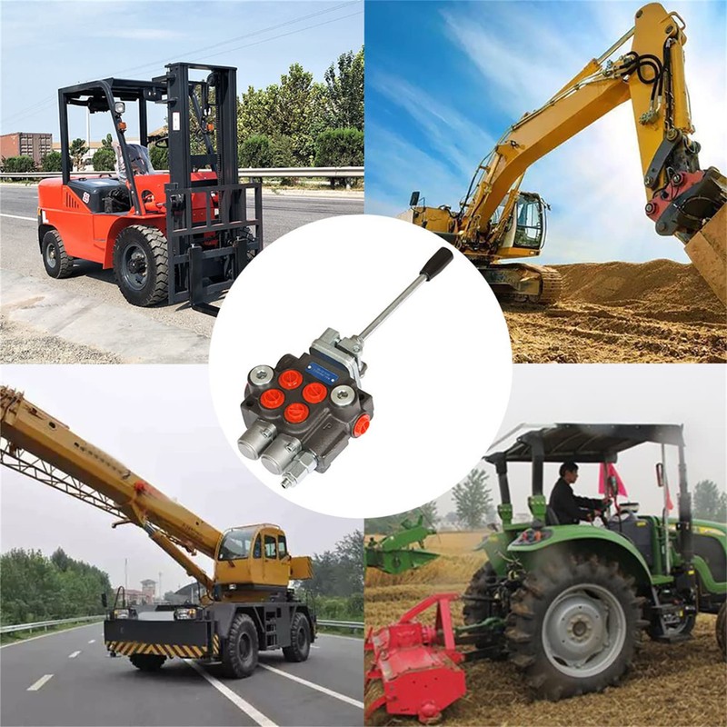 raseparter 3600 PSI, 11GPM Hydraulic Control Valve 2 Spool Adjustable