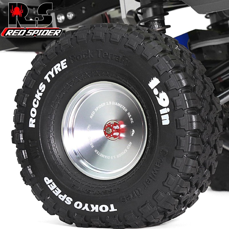 1.9 Beadlock wheels aluminium，1.9 wheels（4pcs）for Axial SCX10 UTB10 TRX4 TRX6