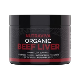 Nutraviva Organic Beef Liver 120 Capsules
