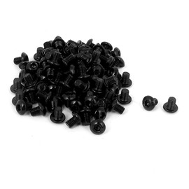 uxcell M3x4mm Thread Button Head Hex Socket Cap Screw Bolt 100pcs
