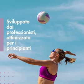 MOMEVO Sundowner Pallone Pallavolo - Pallone Beach Volley, Set con pompa per palloni, misura ufficiale 5, superficie morbida, ideale come regalo (Colori pastello)
