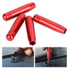 4Pcs Aluminium Door Lock Pin Buttons Knob Cover Trim Fit