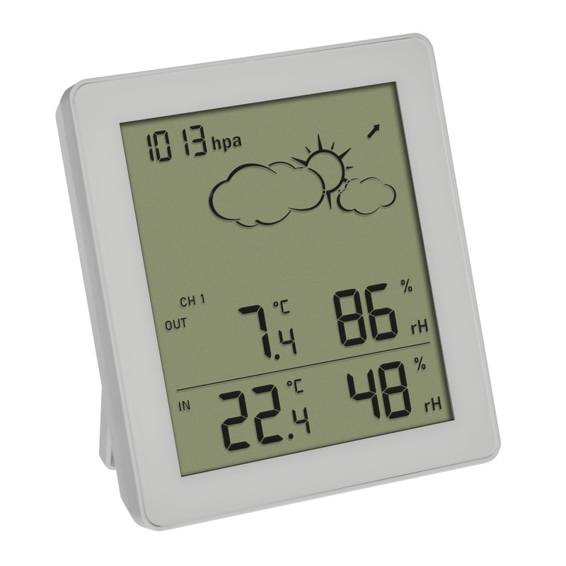 TFA Dostmann Wireless Clear Weather Station, 35.1168.02, with Outdoor Sensor,