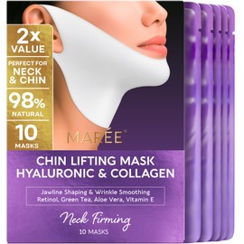 MAREE Mascarilla Lifting V Line con Ácido Hialurónico  Mascarilla Facial de Colágeno Profundo para Mujeres  Mascarillas Faciales Reductoras de