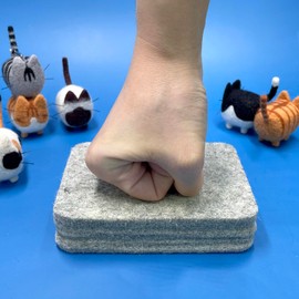 Truslin Needle Felting Kit, Craft Kits for Adults UK, Punch Needle Kit with Felting Supplies, Felting Needles, Wool and Tools, Crafts for Adults, Cats 6pcs