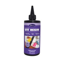 Alumilte Amazing UV Resin 8 oz - Crystal Clear Formula for Jewelry Making, Resin Art, and More - Fast Curing and Versatile Epoxy Resin, Ideal for Earring and Keychain Making, DIY Projects, and More!