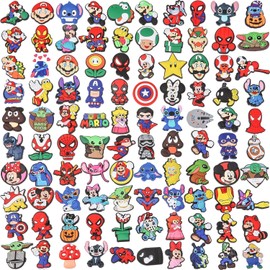 VGOTHE Mari Shoe Charms for Boys Girls, Different No-Repeat Shoes Decorations Accessories Kids Birthday Party Gifts (Style A)