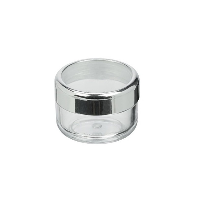 Kosmetex Empty Container 6 ml Clear Plastic Jar, Cream Tin,