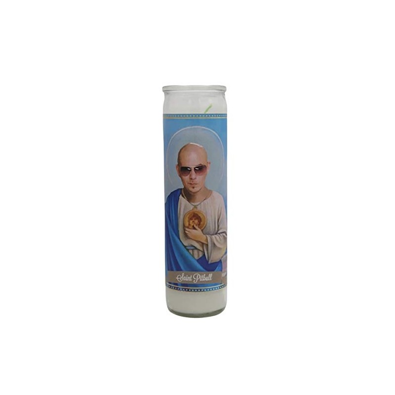 Pitbull Devotional Prayer Saint Candle