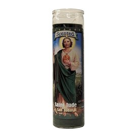 Saint Jude (San Judas) Green Scented Devotional Candle