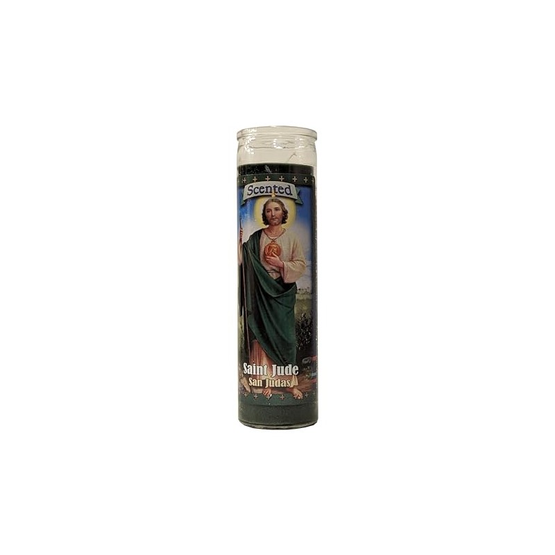 Saint Jude (San Judas) Green Scented Devotional Candle