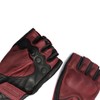 Harssidanzar Mens Motorcycle Gloves Half Finger Goatskin Leather Gloves GM037CA,