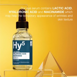 Dr Botanicals 5% Hyaluronic Acid & 5% Niacinamide Eye Serum | Eye Serum for Wrinkle Reduction, Pore Refinement & to Enhance Skin Texture - Advanced Anti-Aging Formula - 15ml