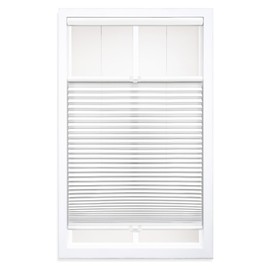 DEZ FURNISHINGS Cordless 1.5" Light Filtering Top Down Bottom Up Cellular Shade, 48.5"W x 64"H, White