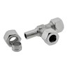 Adjustable L-cutting ring screw 8 L, galvanised steel L connection