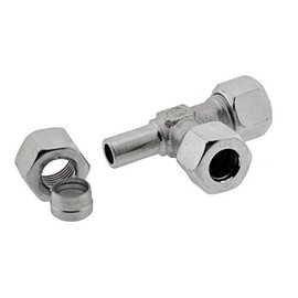 Adjustable L-cutting ring screw 8 L, galvanised steel L connection screw connection light series