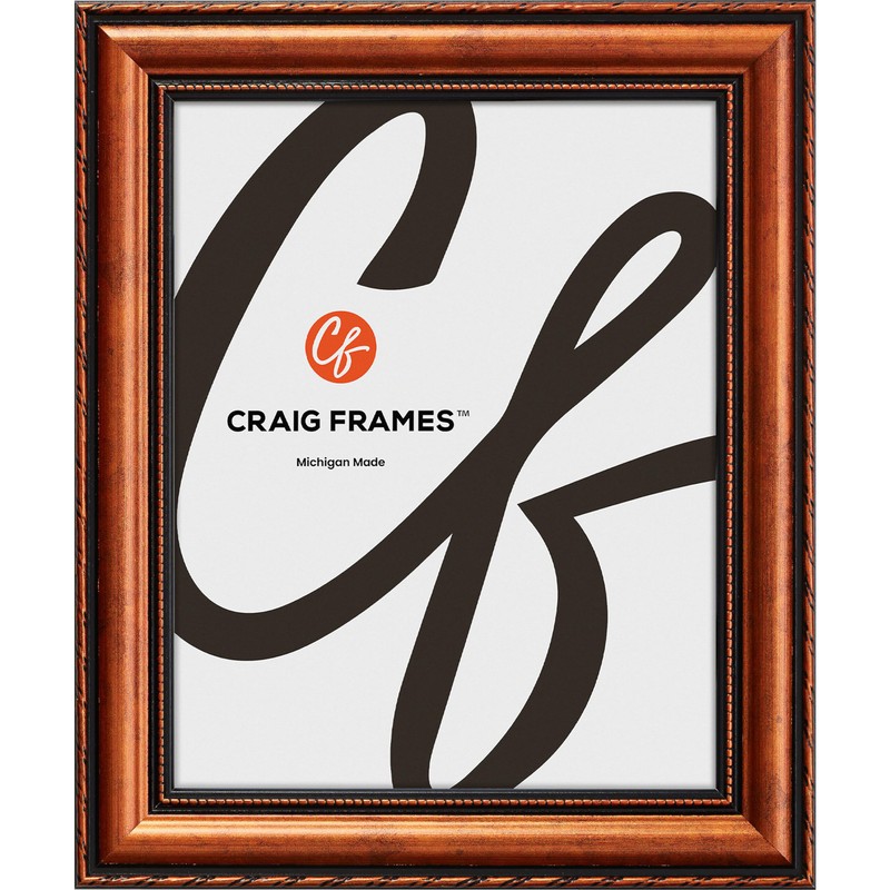 Craig Frames Victoria, 11x14 Picture Frame, Ornate Copper, Set of
