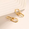 DoreenBox Convertible Link Earrings for Women 18K Gold Plated Paperclip