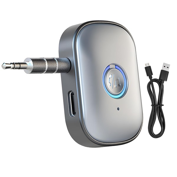 Bluetooth 5.3 Car Receiver Adapter, 3.5mm Aux Female Car Bluetooth