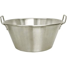 Cazo Grande Para Carnitas Large 17"x11" inch Stainless Steel Heavy Duty Acero Inoxidable Wok comal Fry