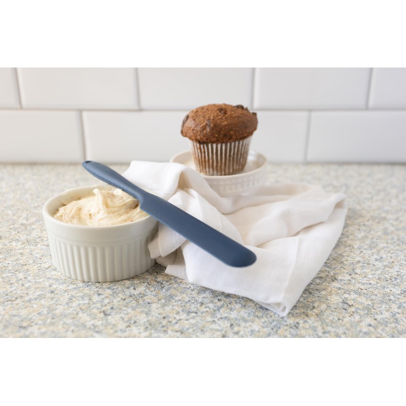 Fox Run Silicone Icing Spatula, Navy Spatula Spatula Spreader, 9"