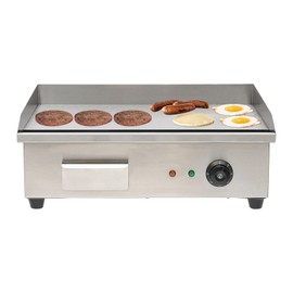 Commercial Electric Griddle,Countertop Griddle Adjustable Temperature Control,Stainless Steel Flat Top Grill for Home Restaurant (21.26inch)