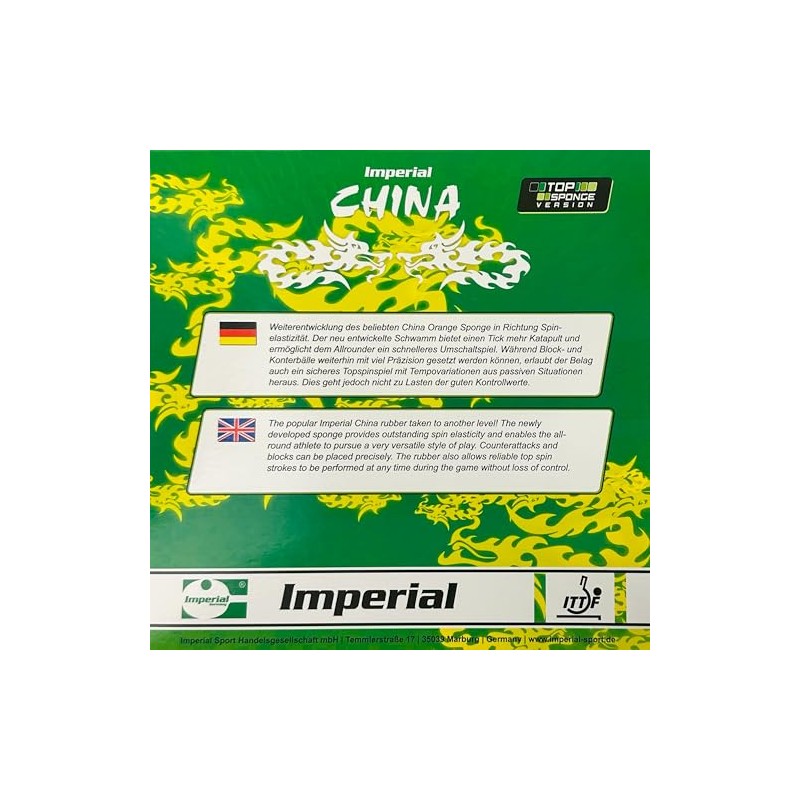 Imperial China Top Sponge (1.8 mm - Red)