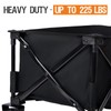PORTAL Collapsible Folding Utility Beach Wagon Carts Heavy Duty with
