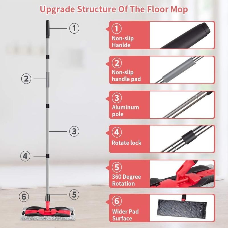 Microfiber Mop Hardwood Floor Mop for Floor Cleaning- Floor Mop