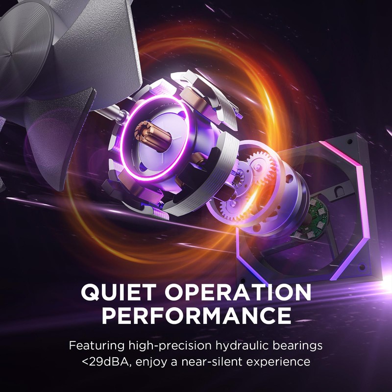 Asiahorse Nyota 120mm Case Fan with Efficient Cooling, ARGB Fan