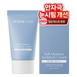 Today With Soft Moisture Mineral Sunscreen Cream SPF+ PA++++, 60ml, 1 piece