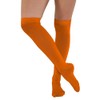 FNA Fashions® Girls Over The Knee Striped Plain Microfiber Socks