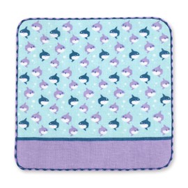 Miyamoto Towel 02834 Miyamoto Handkerchief Miyamoto Collection Machi Musume Handkerchief ~Aquarium Edition~ Puka Puka Puka Sunfish, Made in Japan, Approx. 9.8 x 9.8 inches (25 x 25 cm)