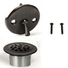 PF WaterWorks PF0972-ORB Bathtub Drain Assembly (Drainshoe, Traditional Strainer &