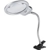 Lupa LED de Mesa con Cuello Flexible y Doble Aumento