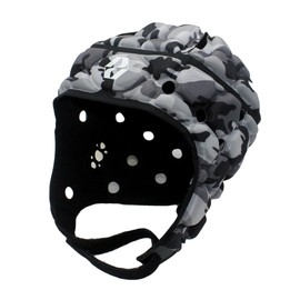 Body Armour Ventilator Head Guard (Camo Black, Medium Boys)
