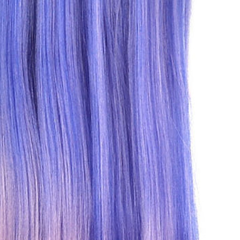 Mannequin Head Blue Pink Gradient Color High Temperature Synthetic Hair