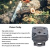 Wear Resistant Cylinder Piston Kit Chainsaw Accessory 52mm Fit for