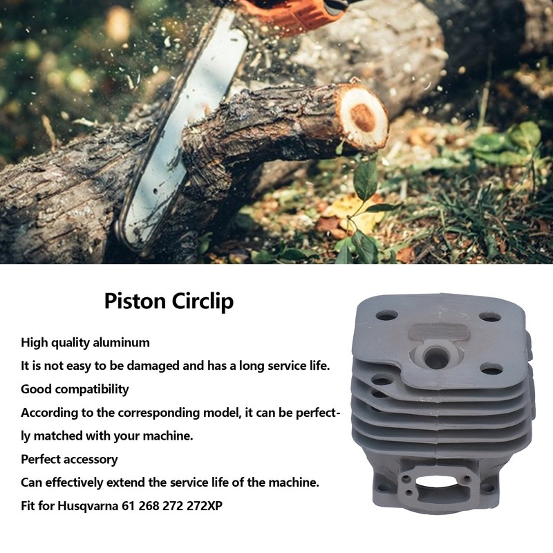Wear Resistant Cylinder Piston Kit Chainsaw Accessory 52mm Fit for