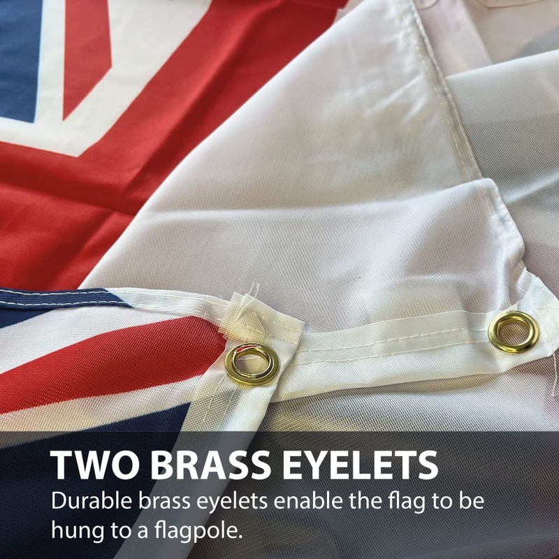 NWFlags Outdoor Heavy White Ensign Flag 5ft x 3ft 110d