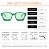 YUELUQU Retro Rectangular Sunglasses Large Square Chunky for Men Women