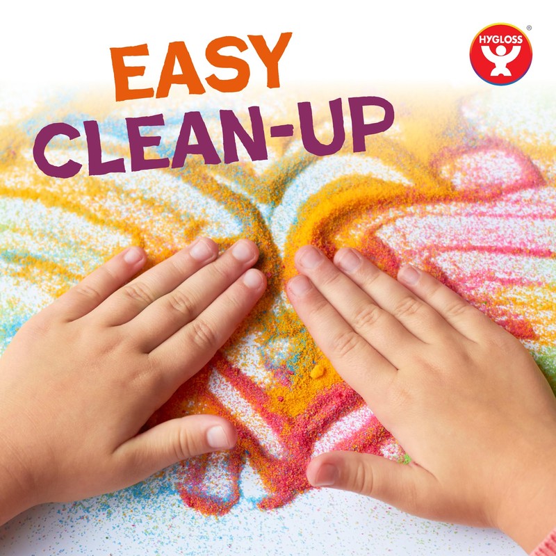 Hygloss Products, Colored Craft Sand in No-Mess Bottle, 1-Lb. Yellow