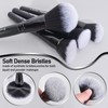 Bueart Design 16Pcs ULTRA SOFT Black labeled DENSE HAIR Makeup