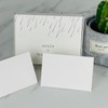 AZAZA 50 Pcs White Blank Place Cards - Textured Table