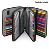 BTSKY Deluxe PU Leather Pencil Case For Colored Pencils -