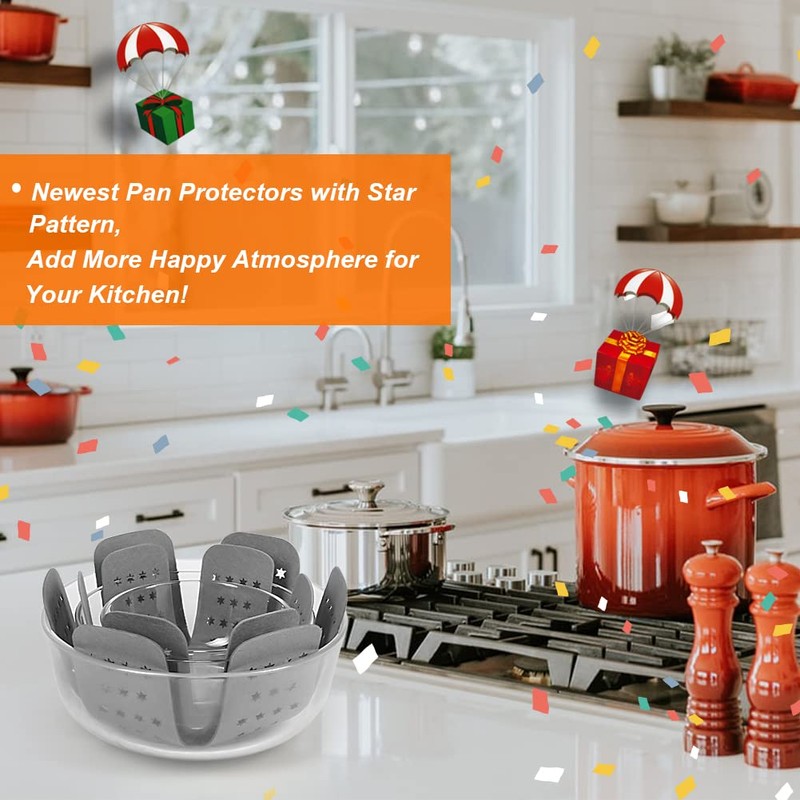 BYKITCHEN Pan and Pot Protectors, Larger & Thicker Pan Protectors