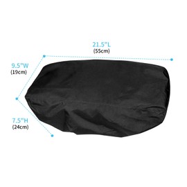 MUTUSHI Winch Cover for Indoor Outdoor Electric Winches 8500-17500 Pounds Heavy-duty Oxford Fabrics Weather Resistant and Waterproof in Wasteland 21.5"L x 9.5"W x 7.5"H Black