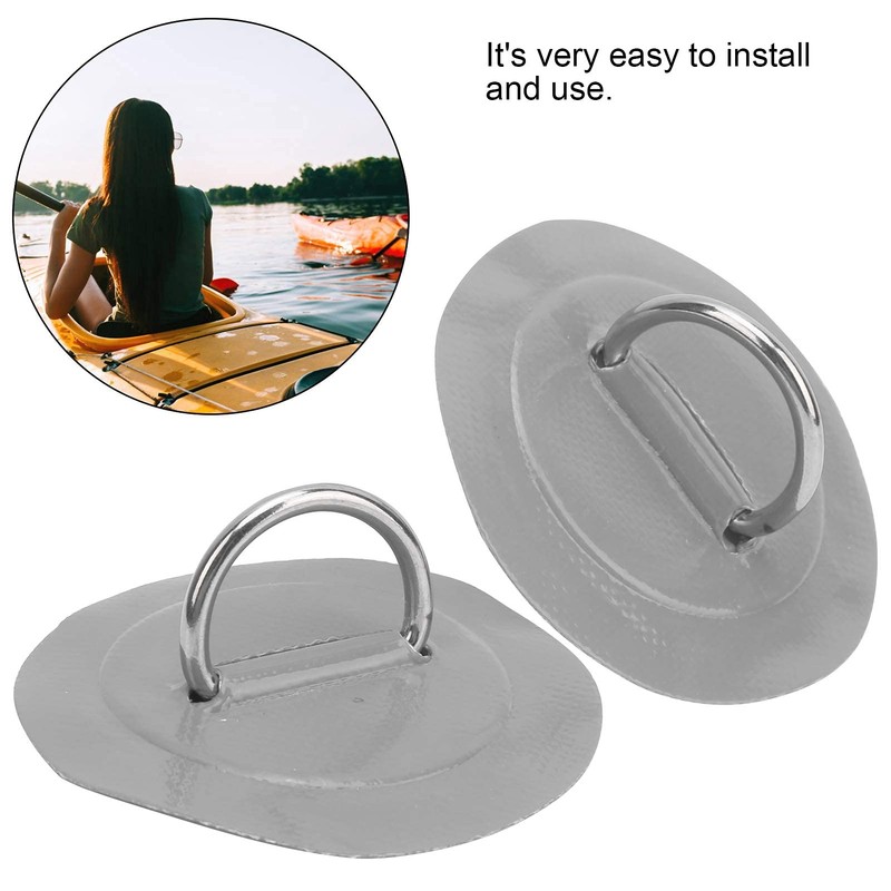 Pack of 2 Marine Fixed Buckle Paddle Board D-Ring Kayak