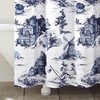 Lush Decor French Country Toile Shower Curtain, 72" x 72",