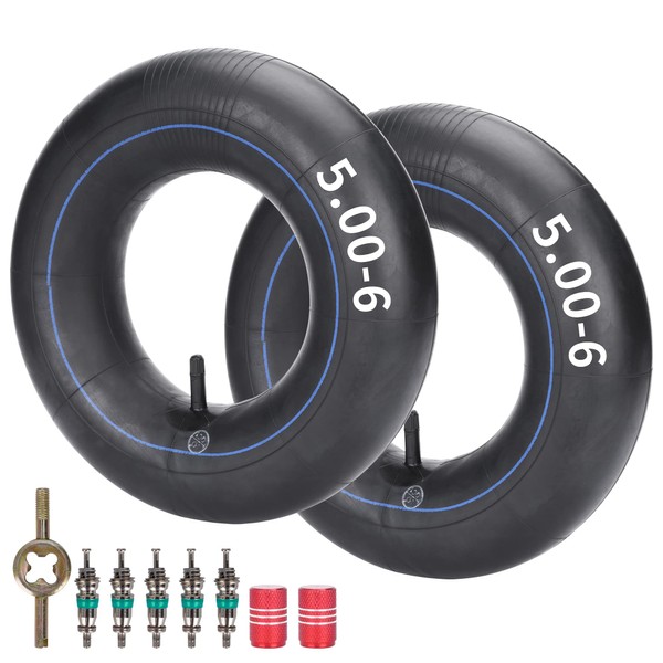 Set of 2 13x5.00-6 Inner Tube with TR13 Straight Valve